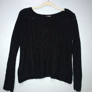 Black Lightweight BOXY Sweater